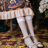 chaussettes lolita dentelle blanche