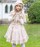 Robe Lolita Classic JSK à bretelles velours beige Lolita Harajuku