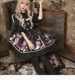 Robe Lolita sweet et classique noire Lolita Harajuku