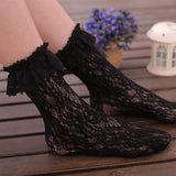 chaussettes lolita courte dentelle noire