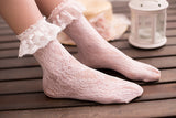 chaussettes lolita courte dentelle blanche
