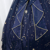 Robe Classic Lolita Longue bleu marine à bretelles