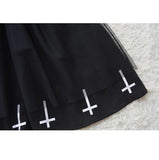 Robe gothique lolita op noire manches longues Lolita Harajuku