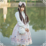 Robe Sweet Lolita JSK Kawaii rose pale Lolita Harajuku