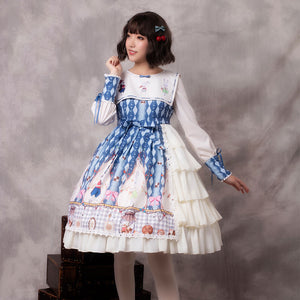 Robe Lolita Classic kawaii OP Alice Lolita Harajuku