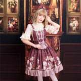 Robe Lolita sweet et classique rouge Lolita Harajuku
